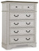 Brollyn - White / Brown / Beige - Five Drawer Chest Capital Discount Furniture Home Furniture, Furniture Store